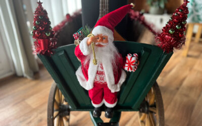 Poptroubadour in kerststijl